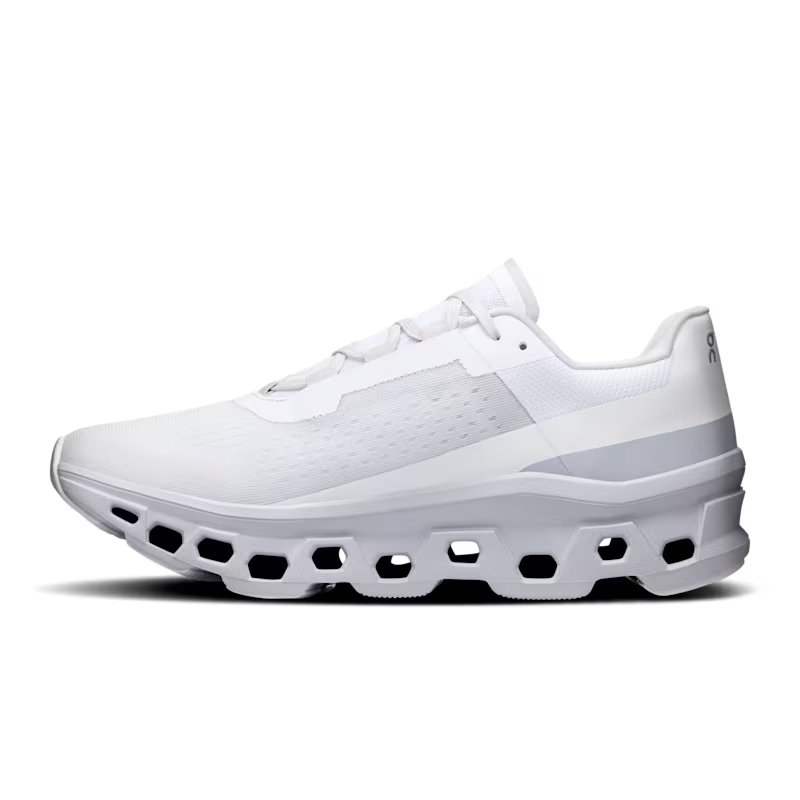 On CloudMonster White/Glacier