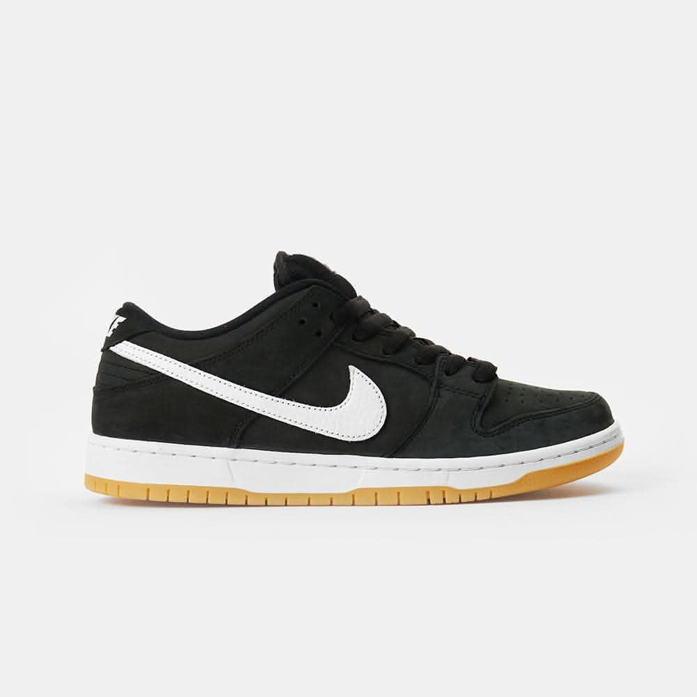 Nike SB Dunk Low Pro Premium Skate Shoes - Black/White-Black