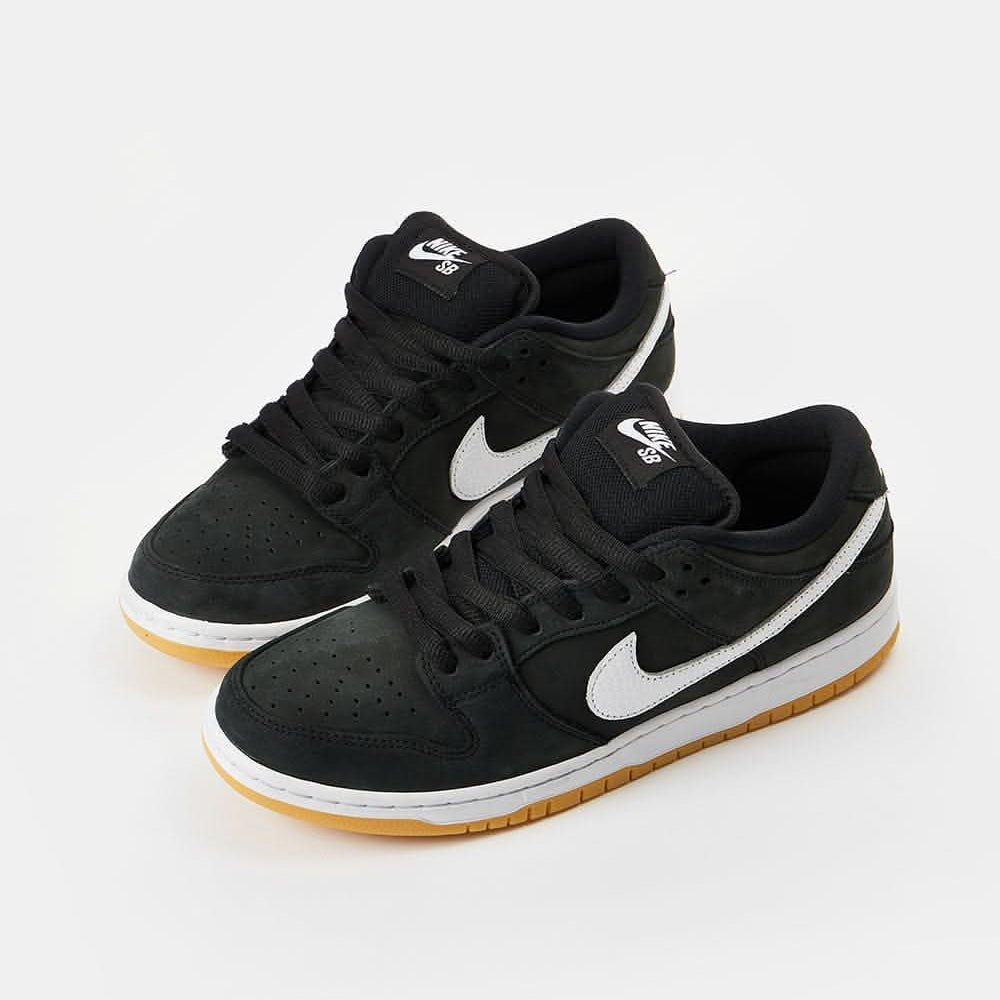 Nike SB Dunk Low Pro Premium Skate Shoes - Black/White-Black
