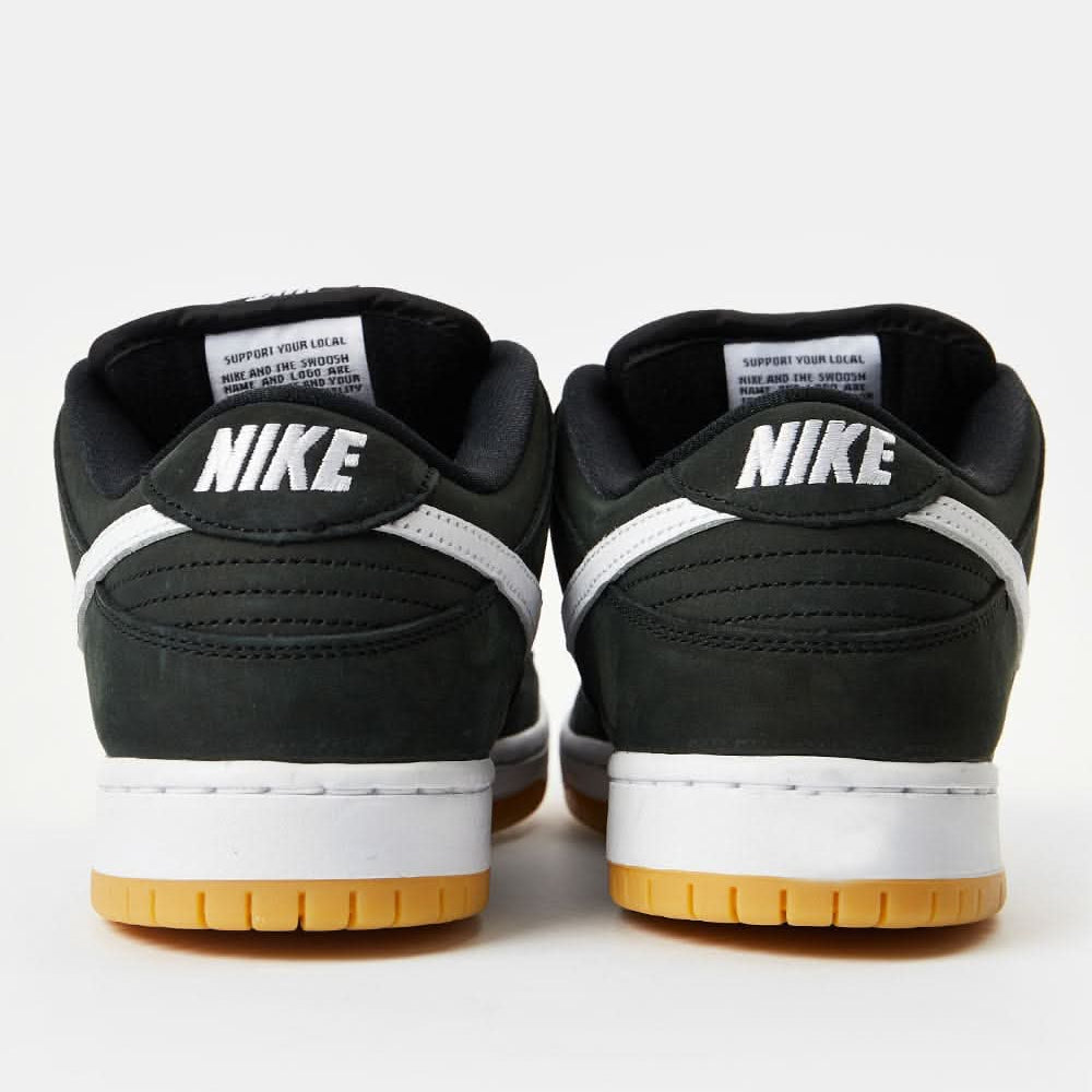 Nike SB Dunk Low Pro Premium Skate Shoes - Black/White-Black
