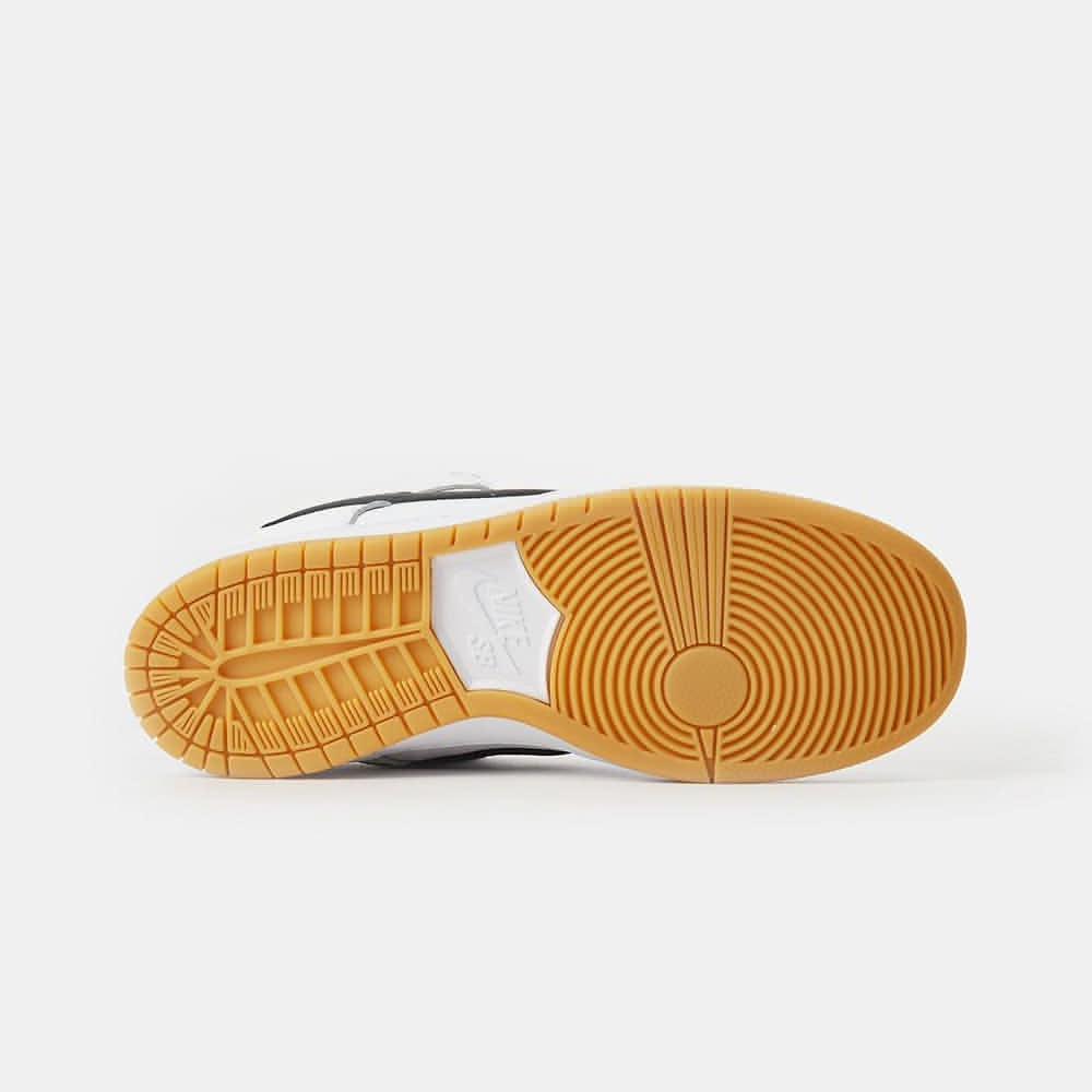 Nike SB Dunk Low Pro Premium Skate Shoes - White/Black-White-Gum Light Brown