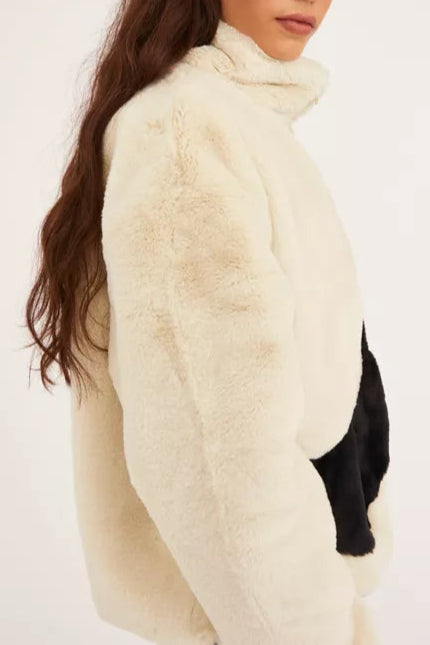 Nike Faux Fur Swoosh Jacket