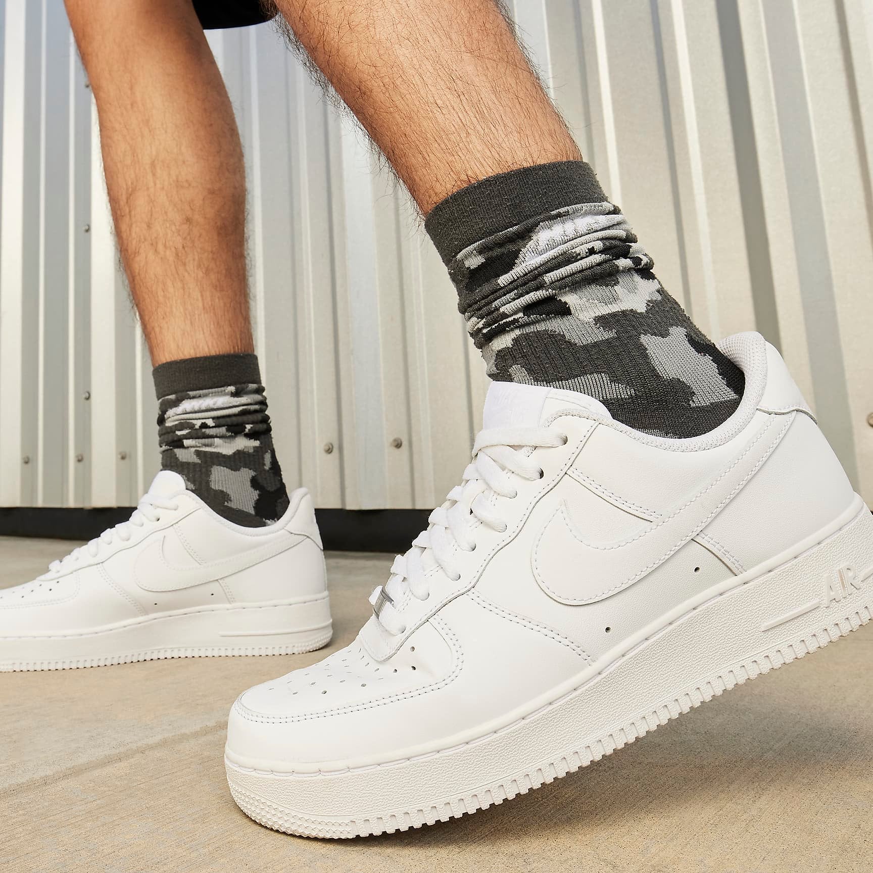 Nike Air Force 1 Low in color all white