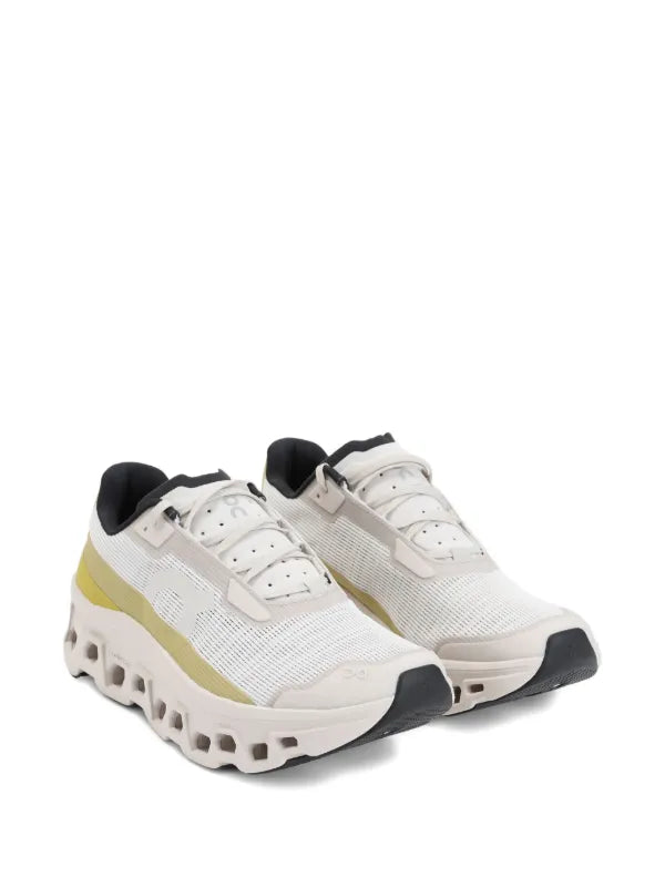 On Cloudmonster Void White/Green