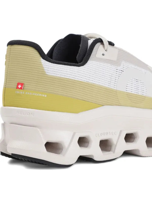 On Cloudmonster Void White/Green