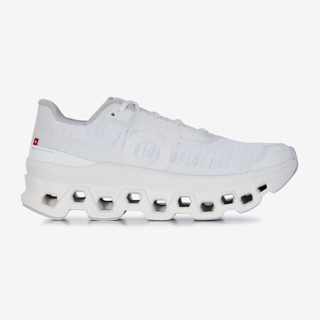 On Cloudmonster Void mesh low-top White