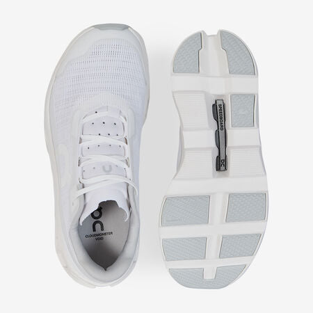 On Cloudmonster Void mesh low-top White