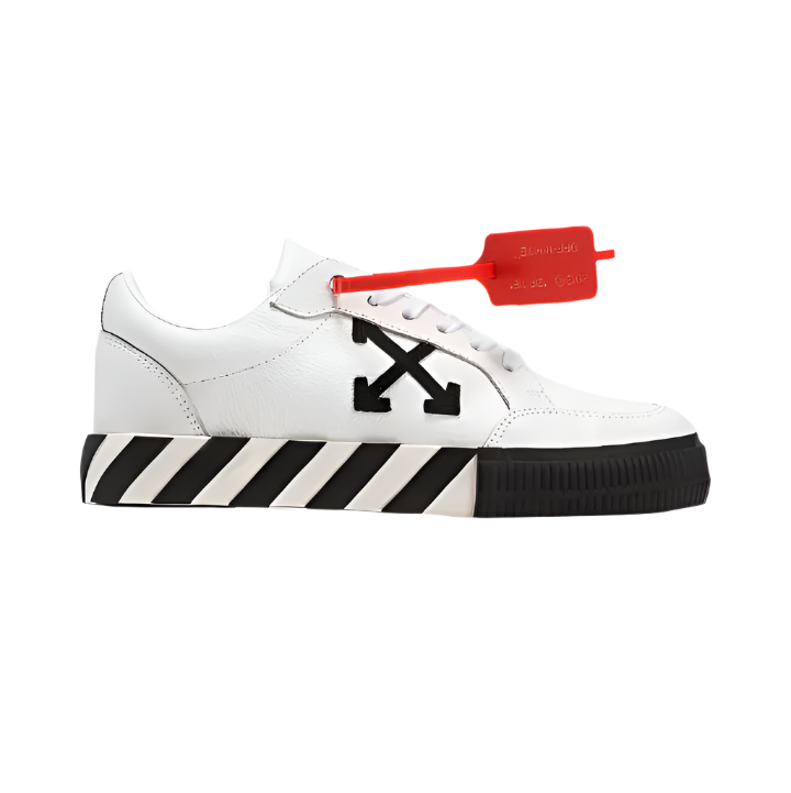 off white low vulcanized canvas trainers