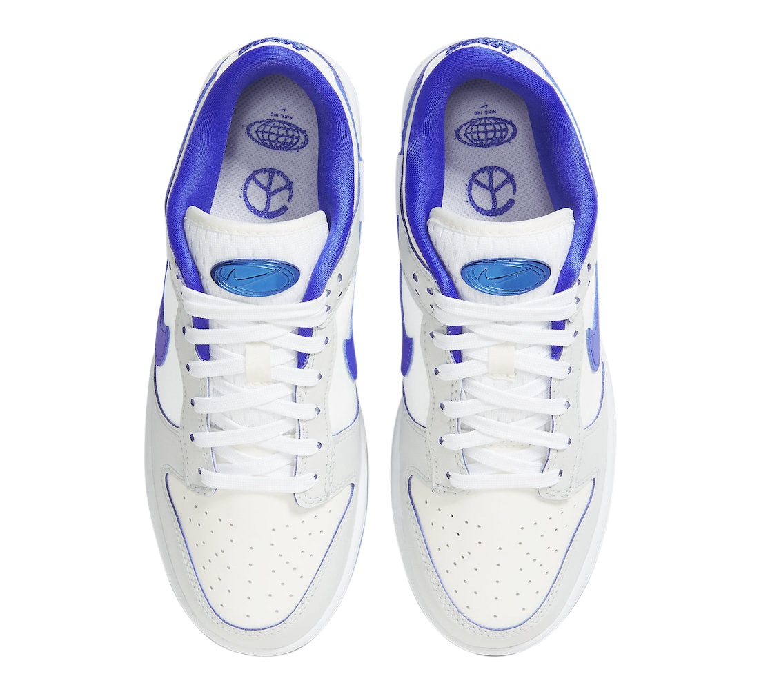 Nike Dunk Low Worldwide in color White Game Royal